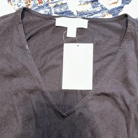 NWT Michael Kors MK Ladies V-neck Long Sleeve Blouse Shirt Top Designer - Picture 6 of 10